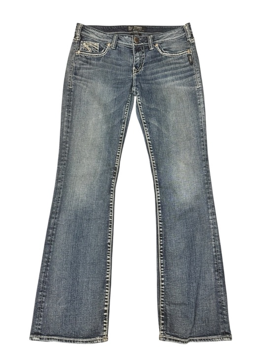 Silver Jeans Denim - Silver Jeans Co. Women's Blue Aiko Denim Bootcut Jeans, Size 29x31